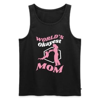 Fête des mères Maman - Débardeur bio Premium Homme - noir - Devant - AI Model Male 178 light (178cm)