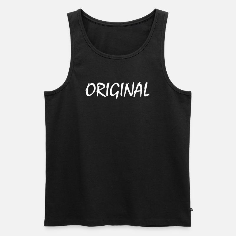Original - Männer Premium Bio Tank Top - Schwarz