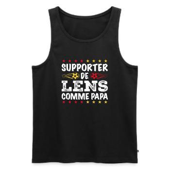 Je Suis Un Supporter De Lens Parfait - Débardeur bio Premium Homme - noir - Devant - AI Model Male 178 light (178cm)