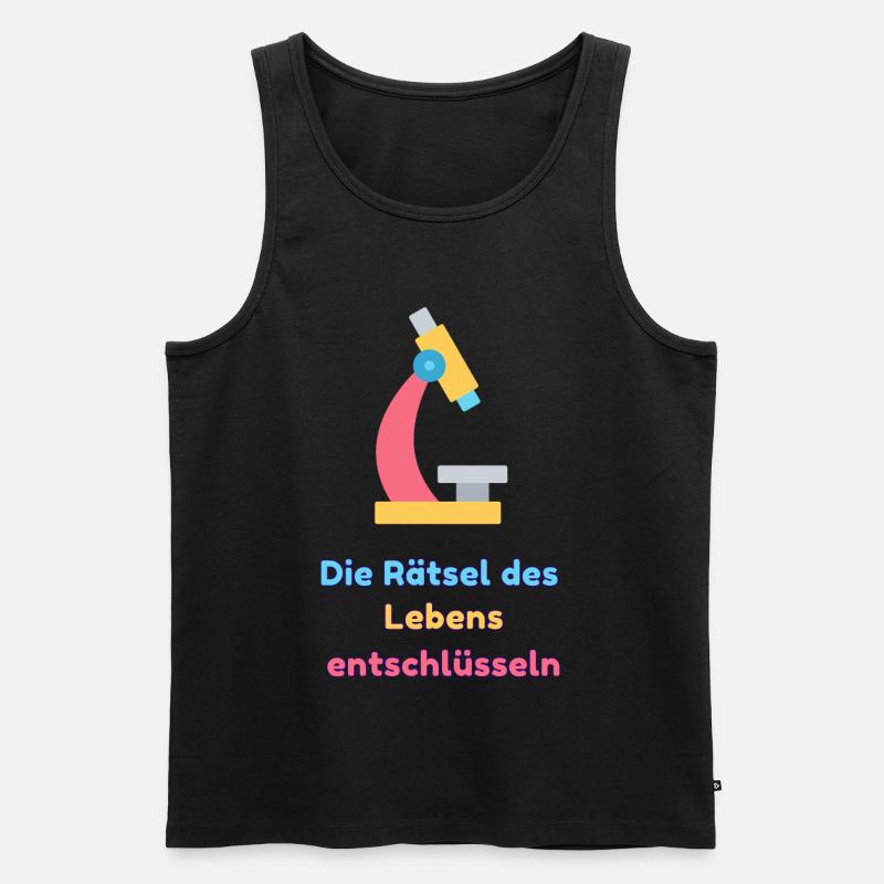 Die Rätsel des Lebens entschlüsseln - Männer Premium Bio Tank Top - Schwarz