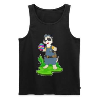 Erdmännchen Ostern Handwerker - Männer Premium Bio Tank Top - Schwarz - Vorne - Michal (187cm)