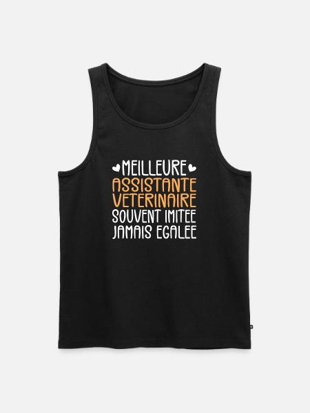 Often Imitated Best Veterinary Assistant - Men's Premium Organic Tank Top - black