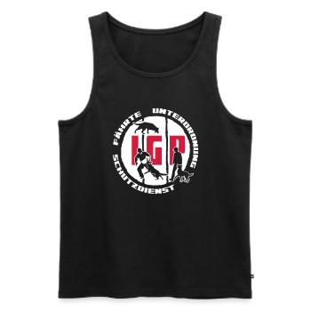 IGP Edition 2022 ehemals IPO VPG weiß - Männer Premium Bio Tank Top - Schwarz - Vorne - Michal (187cm)