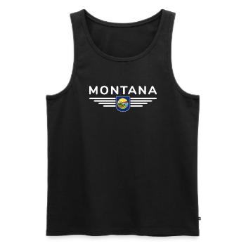 Montana Fan T-Shirt – Parfait pour les fans ! - Débardeur bio Premium Homme - noir - Devant - Michal (187cm)