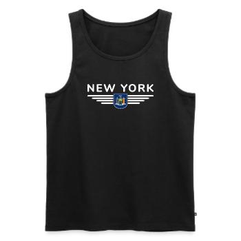 T-shirt de supporter de New York – Parfait pour les fans ! - Débardeur bio Premium Homme - noir - Devant - Michal (187cm)