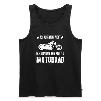 Motorrad - Männer Premium Bio Tank Top - Schwarz - Vorne - Michal (187cm)