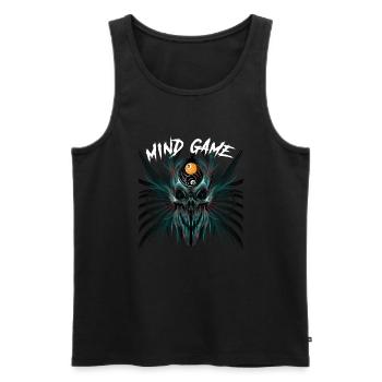 Billard Pool Skull 8-Ball 9-Ball-Shirt für Männer - Männer Premium Bio Tank Top - Schwarz - Vorne - AI Model Male 178 light (178cm)