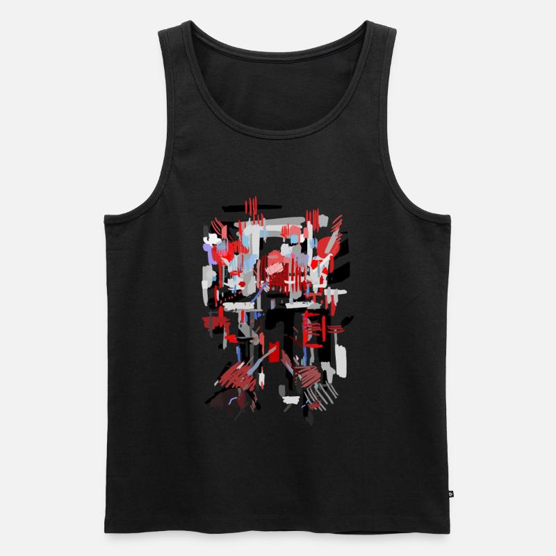 Architektur Muster - Männer Premium Bio Tank Top - Schwarz