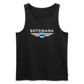 T-shirt Botswana pour les fans - Débardeur bio Premium Homme - noir - Devant - Michal (187cm)