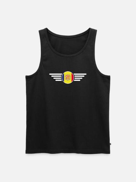 Andorra Style Design T-Shirt - Men's Premium Organic Tank Top - black
