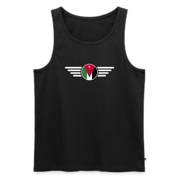 J’aime Jordan, T-shirt Style Design - Débardeur bio Premium Homme - noir - Devant - Michal (187cm)