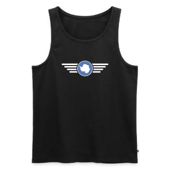 I Love Antarctica, Elegance Style Design T-Shirt - Men's Premium Organic Tank Top - black - Front - Michal (187cm)