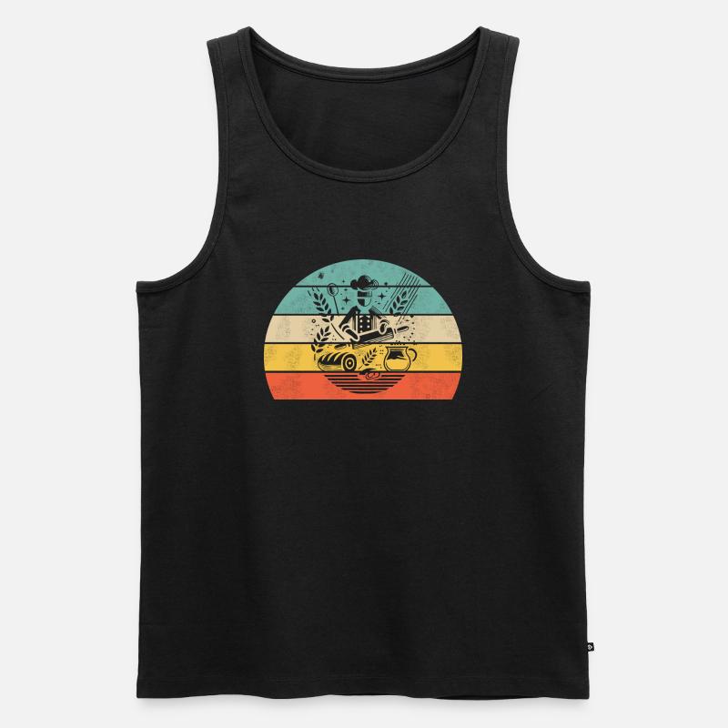 Bäcker - Männer Premium Bio Tank Top - Schwarz