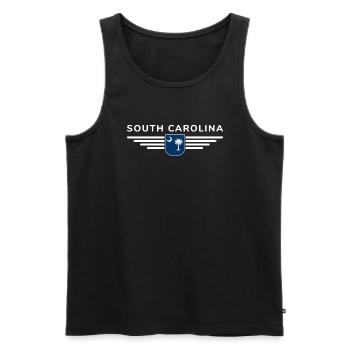 T-shirt de fan de Caroline du Sud – Pour les vrais fans ! - Débardeur bio Premium Homme - noir - Devant - Michal (187cm)