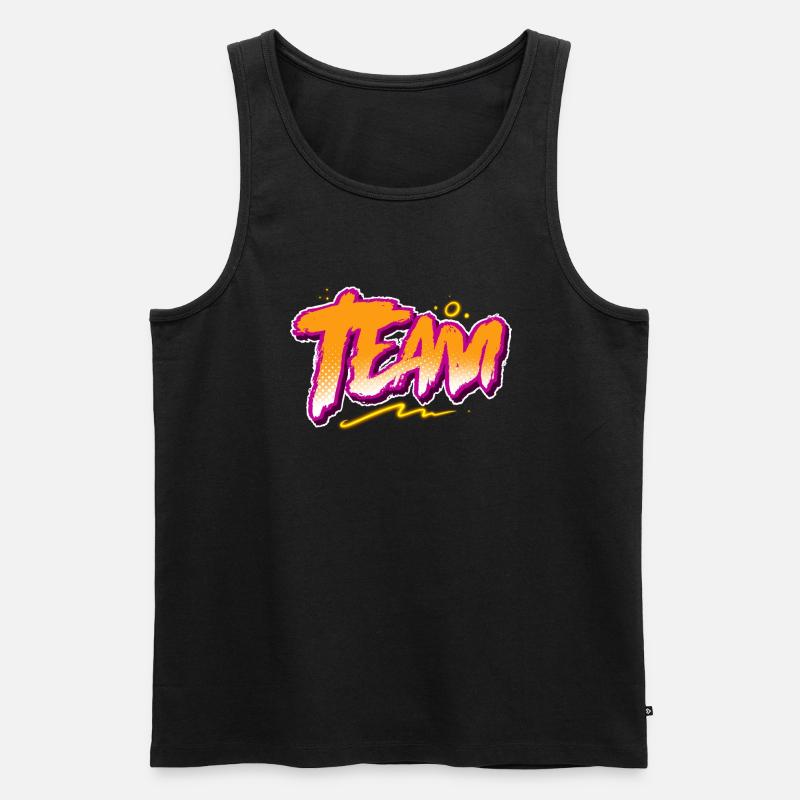 Team - Männer Premium Bio Tank Top - Schwarz