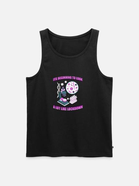 Biology Biologist Microscope - Men's Premium Organic Tank Top - black
