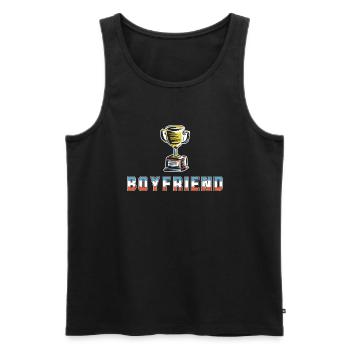 Freund Paare Liebe Beziehung Partner Geschenkidee - Männer Premium Bio Tank Top - Schwarz - Vorne - Michal (187cm)