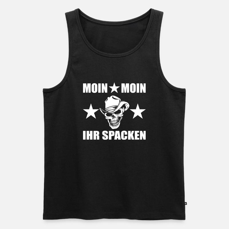 Moin - Männer Premium Bio Tank Top - Schwarz