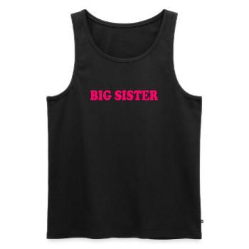 Big sister - Männer Premium Bio Tank Top - Schwarz - Vorne - Michal (187cm)