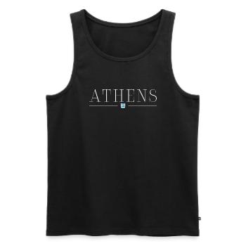J’adore Athènes - Débardeur bio Premium Homme - noir - Devant - AI Model Male 178 light (178cm)