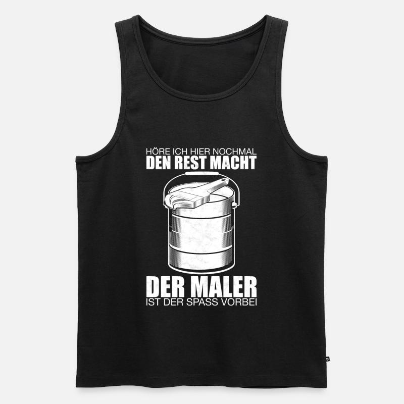 Maler Geschenk - Männer Premium Bio Tank Top - Schwarz