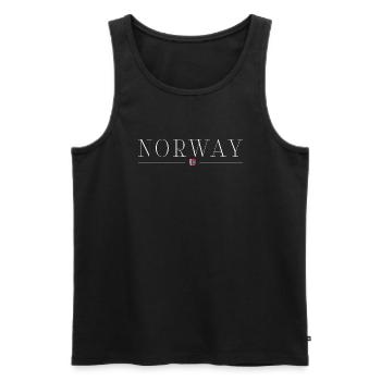 T-shirt Norvège : Style nordique - Débardeur bio Premium Homme - noir - Devant - AI Model Male 178 light (178cm)