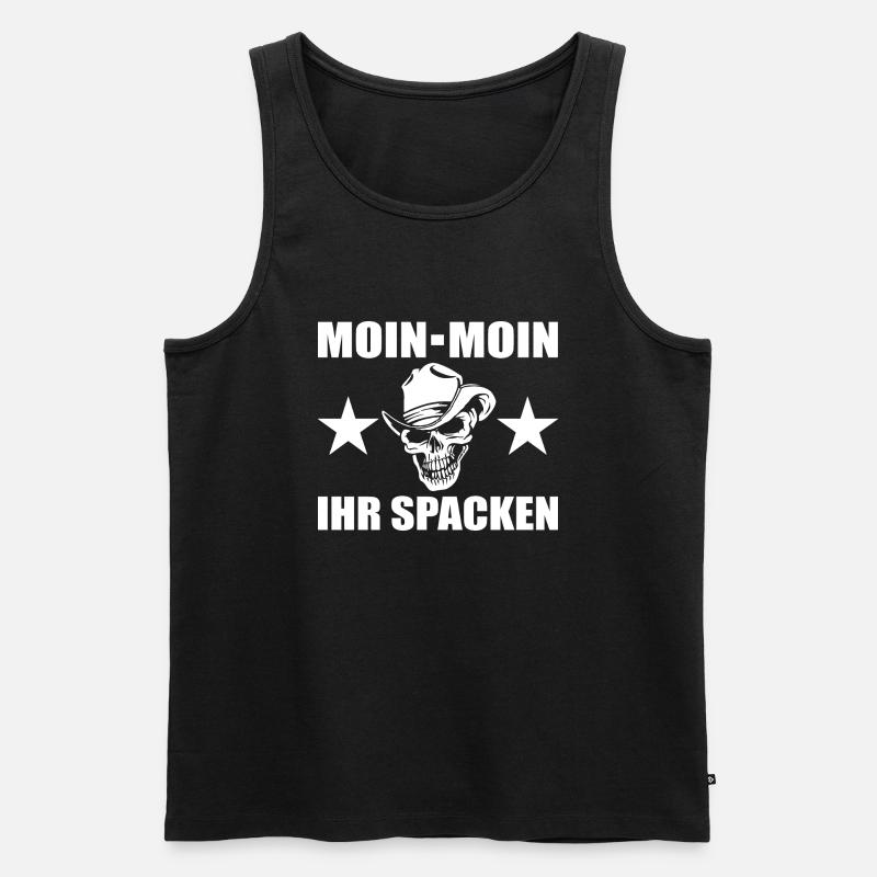 Moin - Männer Premium Bio Tank Top - Schwarz