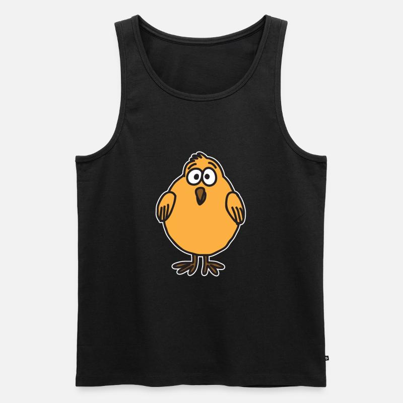 Kueken - Männer Premium Bio Tank Top - Schwarz