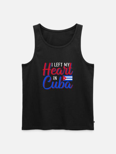 Cuba - Men's Premium Organic Tank Top - black