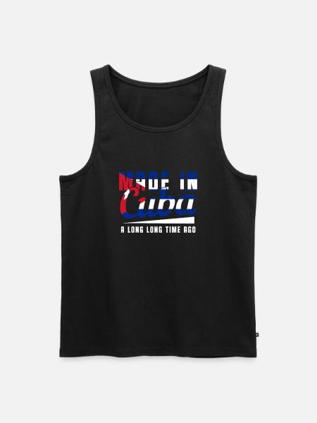 Cuba - Men's Premium Organic Tank Top - black