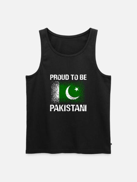 Pakistan - Männer Premium Bio Tank Top - Schwarz