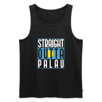 Palau - Débardeur bio Premium Homme - noir - Devant - Michal (187cm)