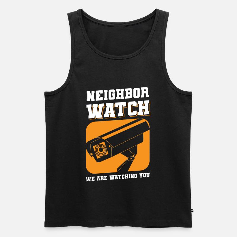 Nachbar Freundschaft Bier Feier - Männer Premium Bio Tank Top - Schwarz