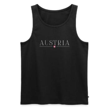 I love Austria - Men's Premium Organic Tank Top - black - Front - Michal (187cm)