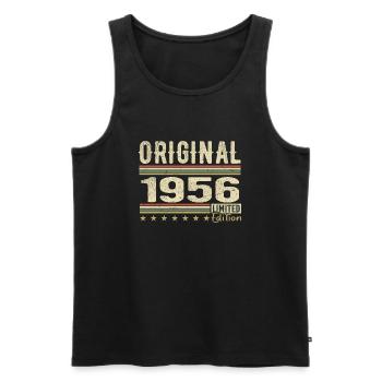 Original 1956 - Retro 1956 Geburtstagsgeschenk - Männer Premium Bio Tank Top - Schwarz - Vorne - Michal (187cm)