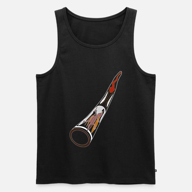 Didgeridoo Didjeridu - Men's Premium Organic Tank Top - black