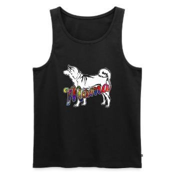 Shiba Inu Shiba Inu Mama - Men's Premium Organic Tank Top - black - Front - AI Model Male 178 light (178cm)