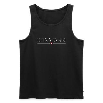 I love Denmark - Men's Premium Organic Tank Top - black - Front - Michal (187cm)