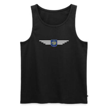 T-shirt Nebraska Fan – Parfait pour les fans ! - Débardeur bio Premium Homme - noir - Devant - Michal (187cm)
