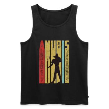 Égypte - Débardeur bio Premium Homme - noir - Devant - Michal (187cm)