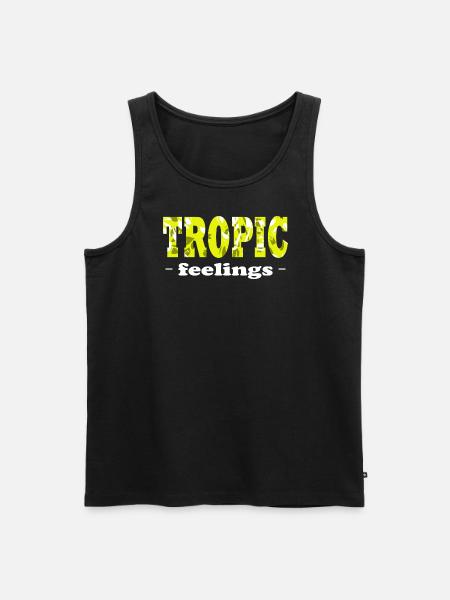 Tropic Feelings Tropical - Men's Premium Organic Tank Top - black