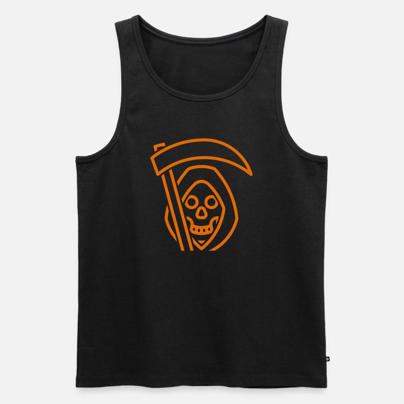 Sensenmann - Männer Premium Bio Tank Top - Schwarz