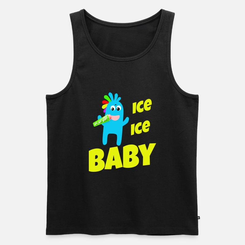 Eis Eis Baby - Männer Premium Bio Tank Top - Schwarz