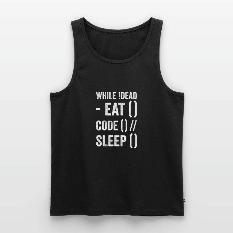 Funny programmer developer code humor quote Men's Premium Organic Tank Top