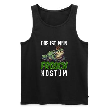 Froschkostüm Frosch Kostüm Karneval Ich bin Ein - Männer Premium Bio Tank Top - Schwarz - Vorne - Michal (187cm)