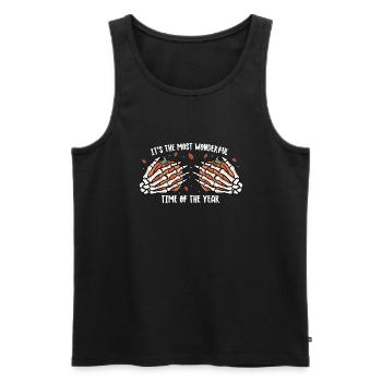 Halloween It's The Most Wonderful Time of The Year - Männer Premium Bio Tank Top - Schwarz - Vorne - AI Model Male 178 light (178cm)