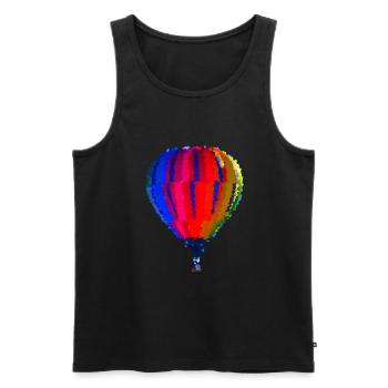Balloon - Men's Premium Organic Tank Top - black - Front - AI Model Male 178 light (178cm)
