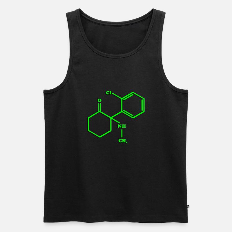 Ketamin - Männer Premium Bio Tank Top - Schwarz