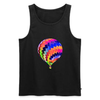 Balloon - Men's Premium Organic Tank Top - black - Front - AI Model Male 178 light (178cm)