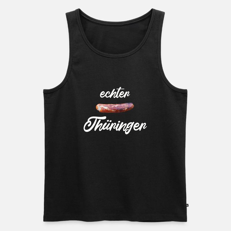 Echter Thüringer - Männer Premium Bio Tank Top - Schwarz